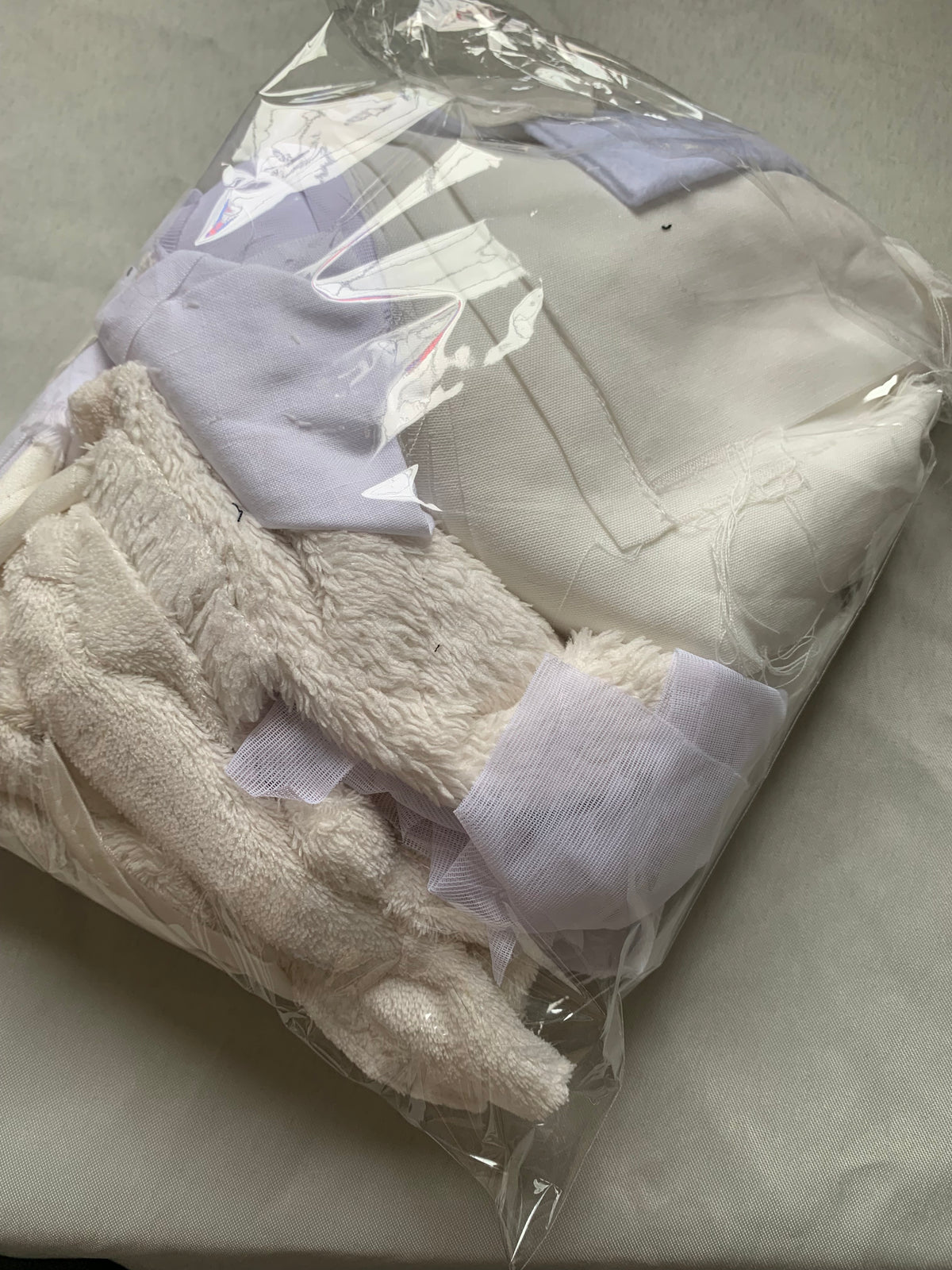 Scrap fabric packs - white