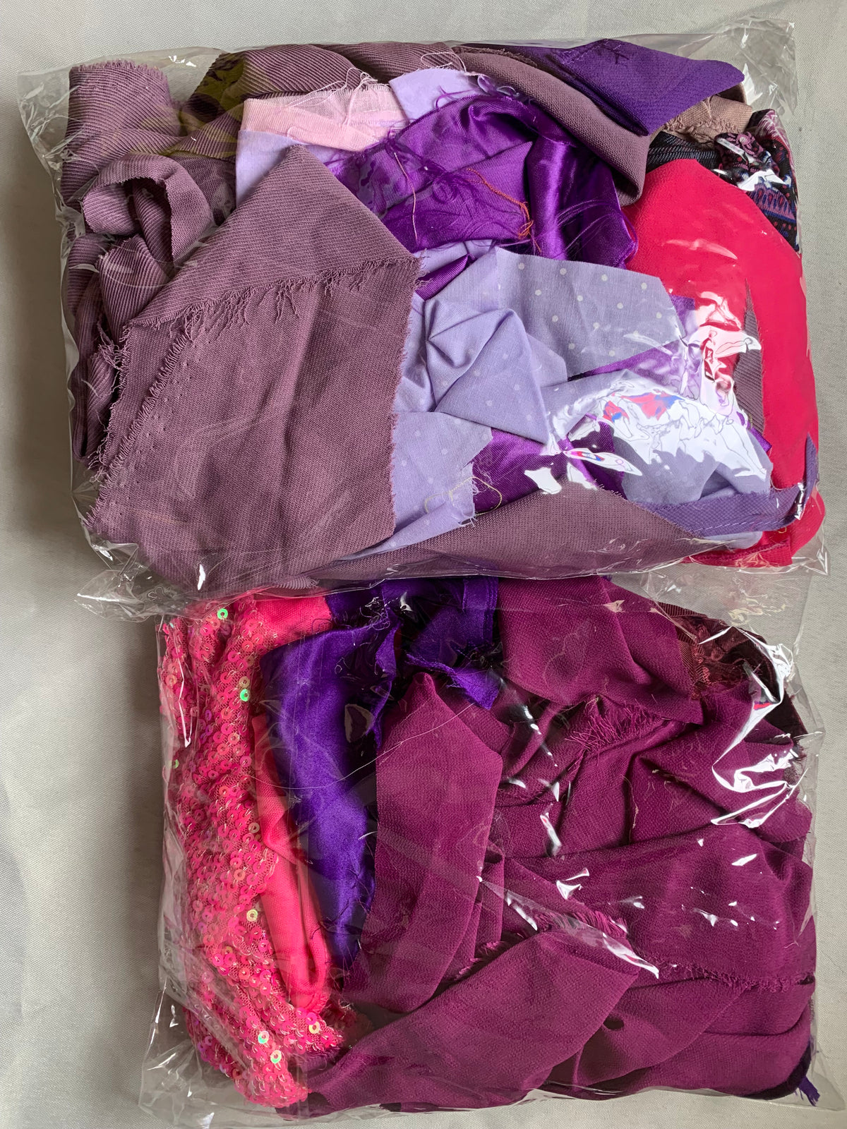 Scrap fabric packs - purple mix