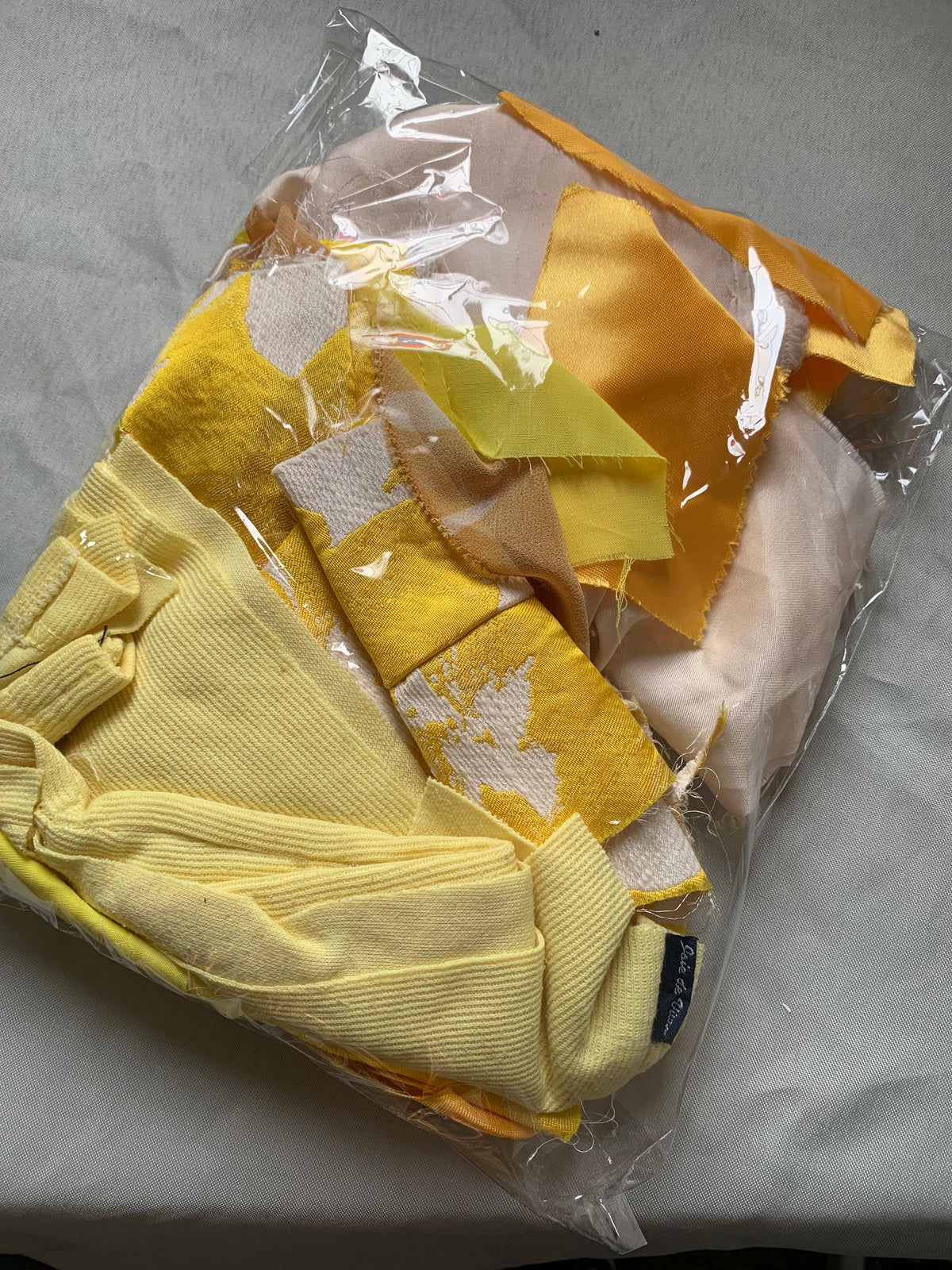 Scrap fabric packs - yellow and brown mix