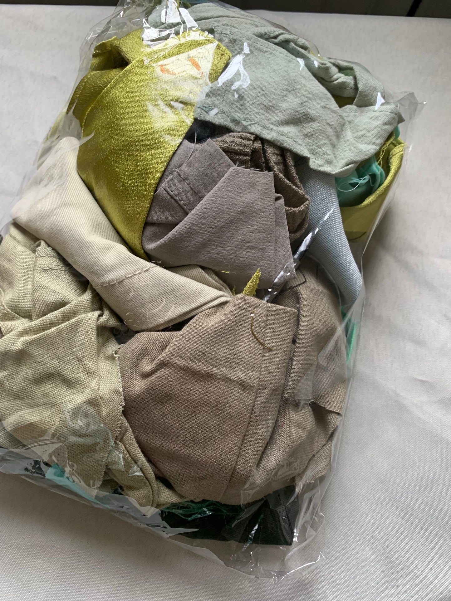 Scrap fabric packs - green mix