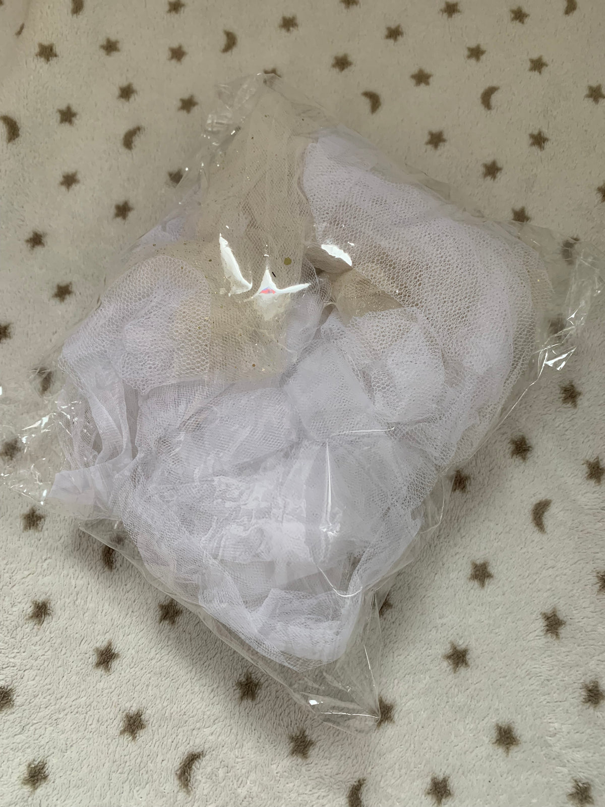 Scrap fabric packs - white tulle