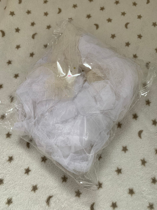 Scrap fabric packs - white tulle