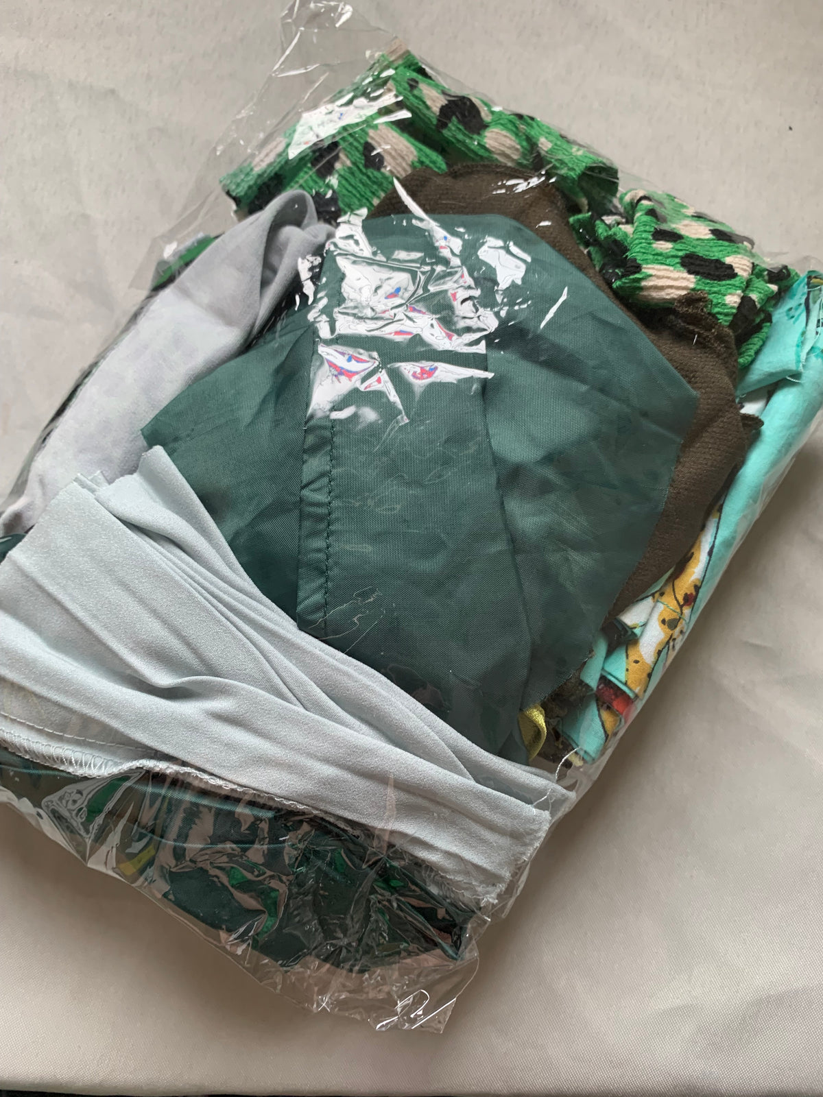 Scrap fabric packs - green mix