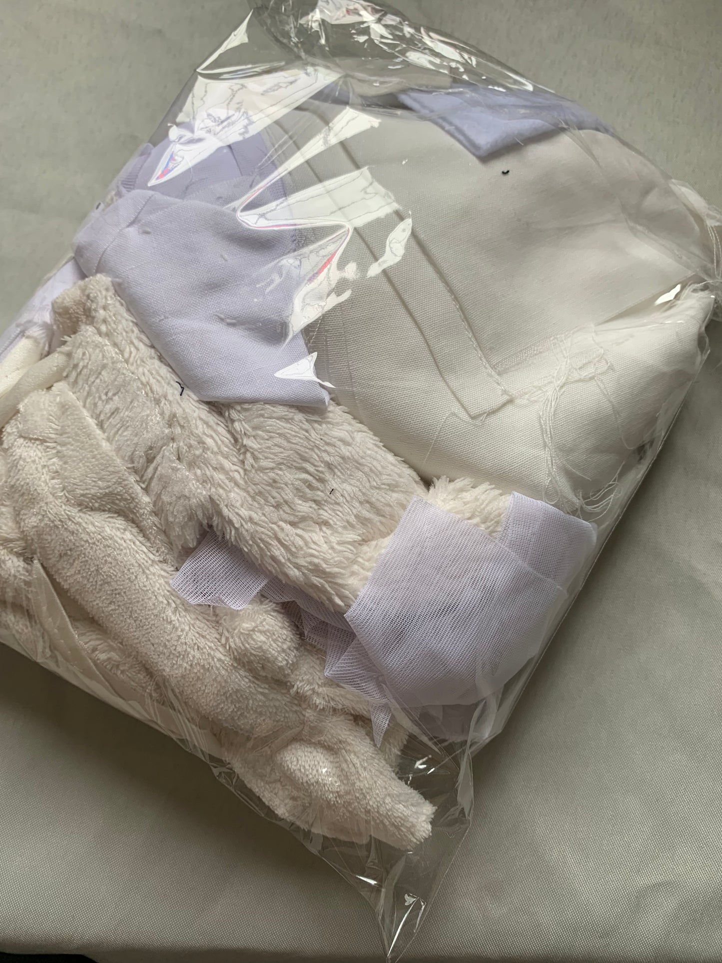 Scrap fabric packs - white