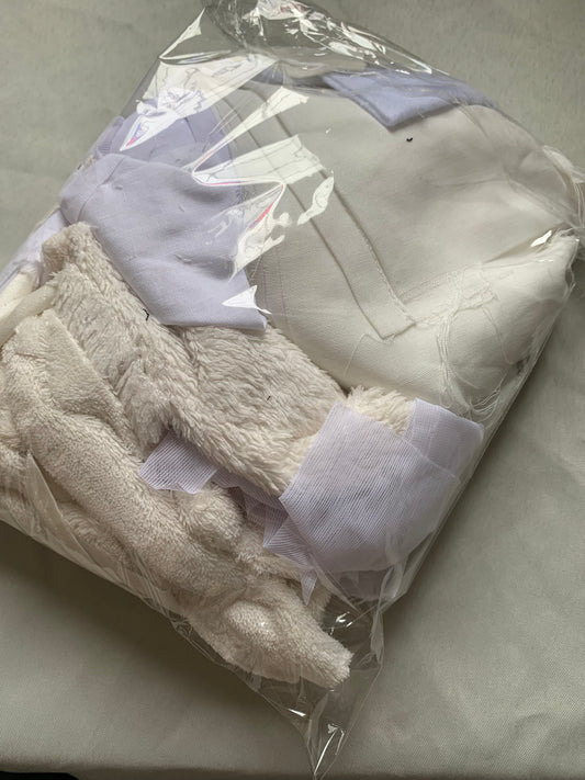 Scrap fabric packs - white