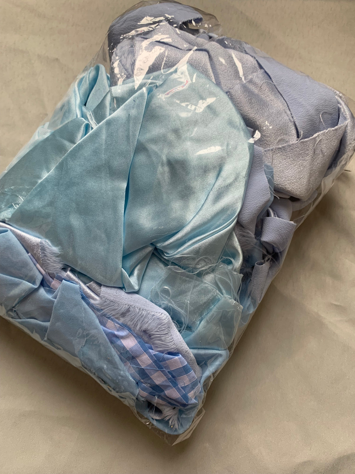 Scrap fabric packs - light blue mix