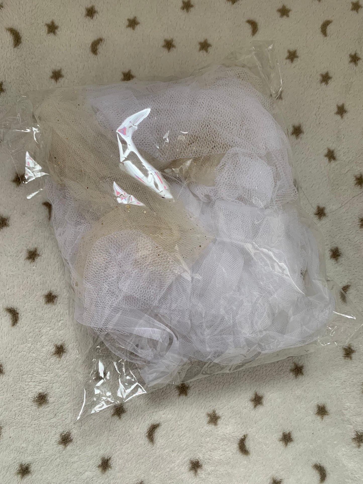 Scrap fabric packs - white tulle