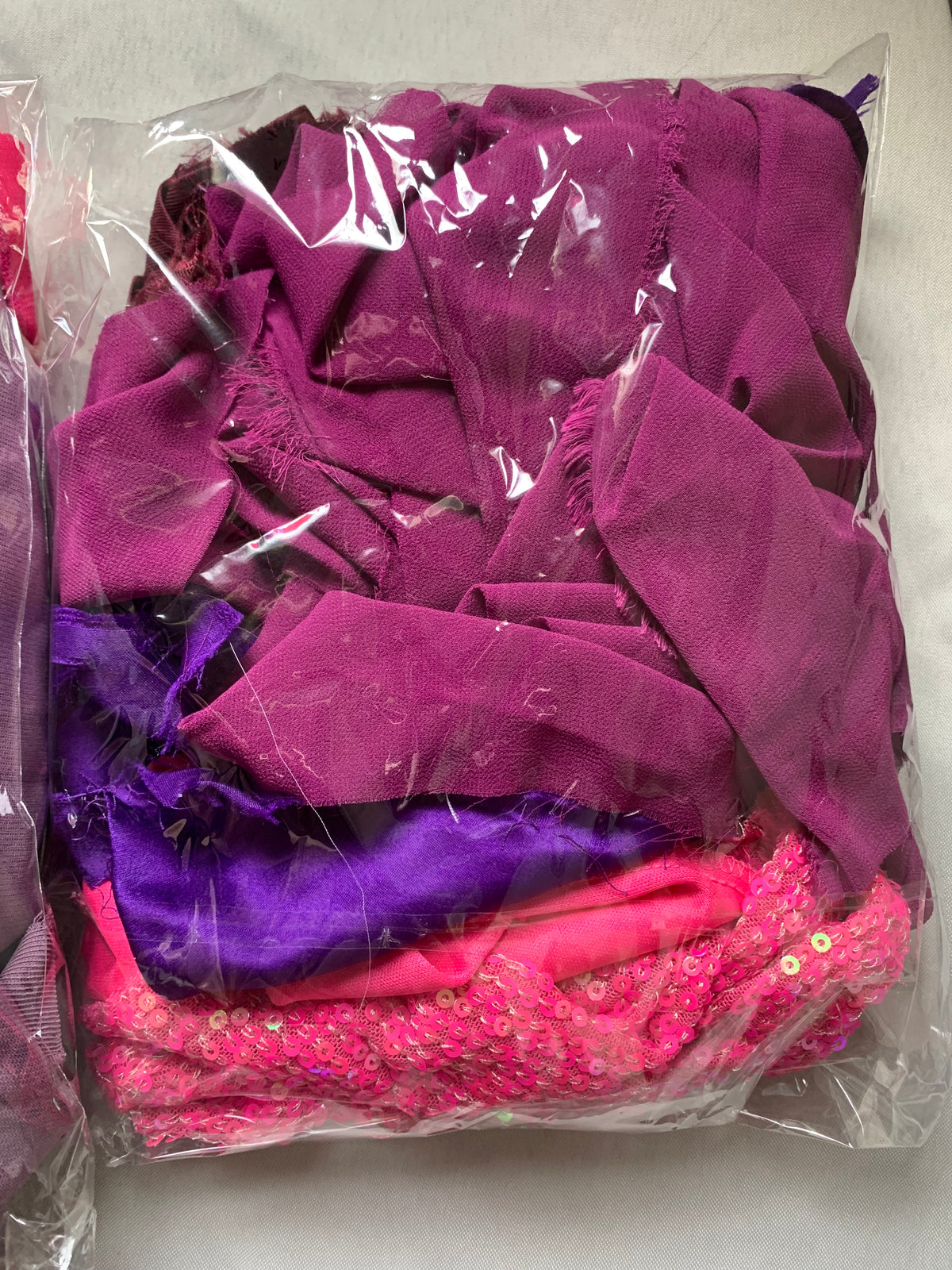 Scrap fabric packs - purple mix